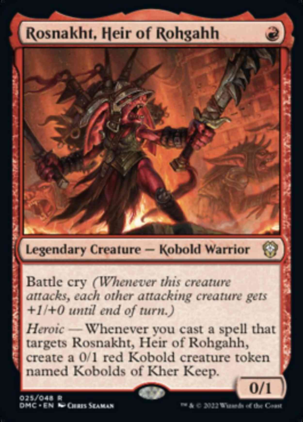 Rosnakht, Heir of Rohgahh magic card front