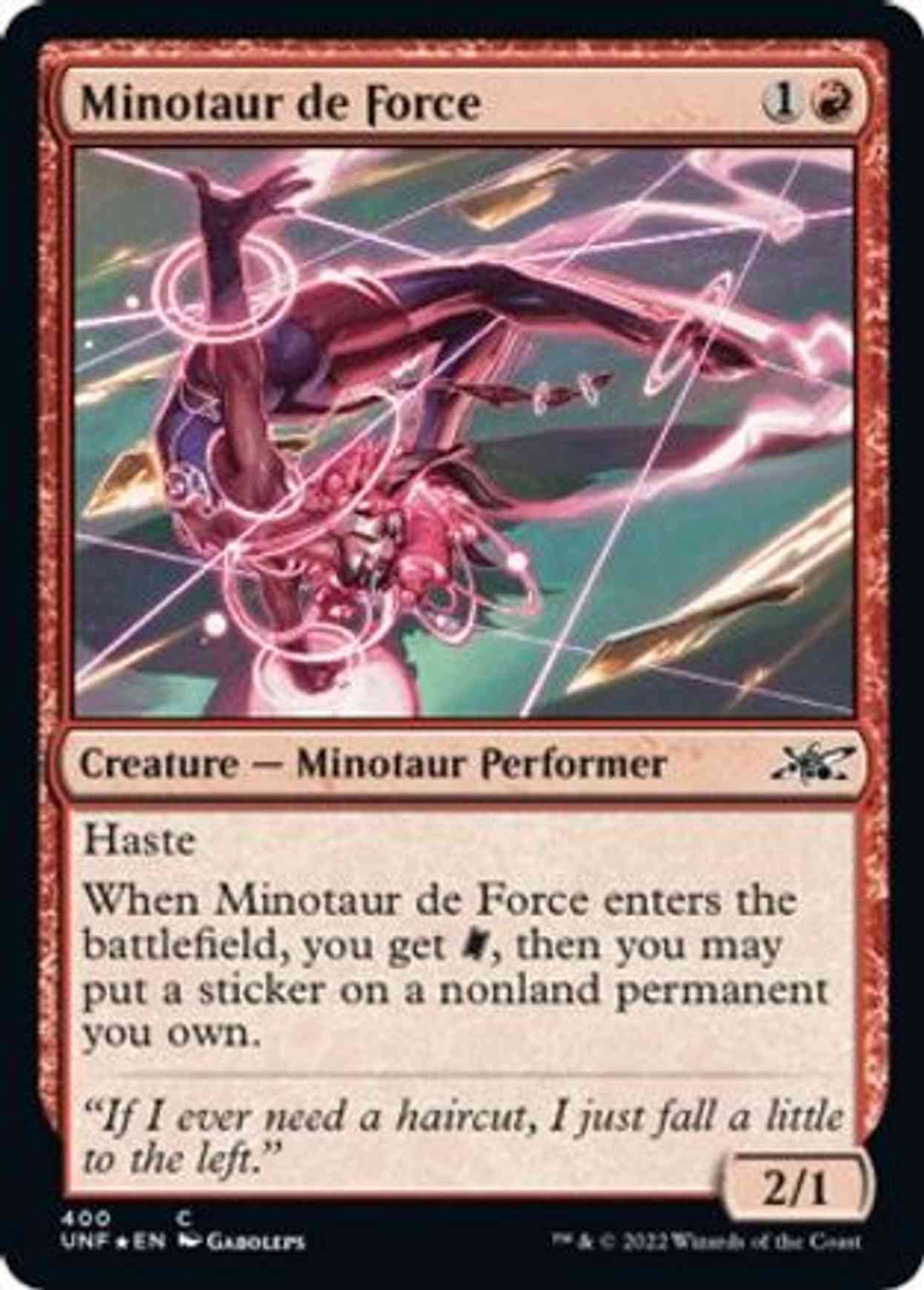 Minotaur de Force (Galaxy Foil) magic card front