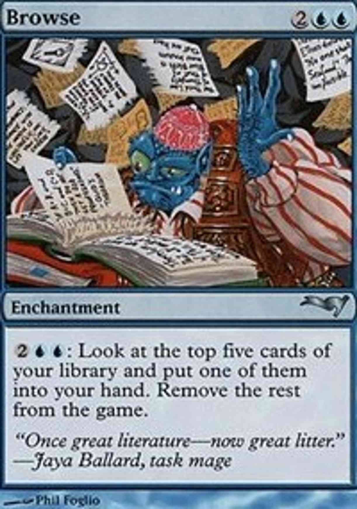 Browse magic card front