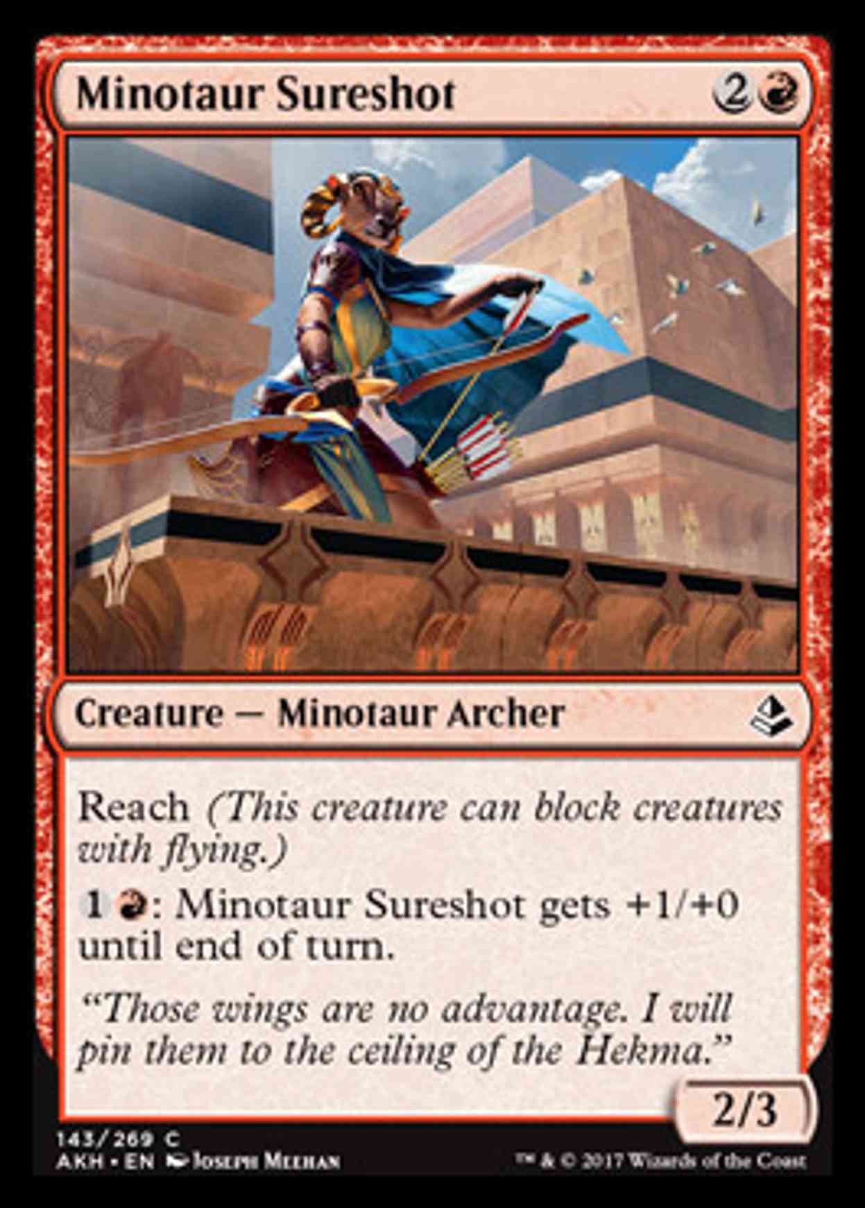 Minotaur Sureshot magic card front