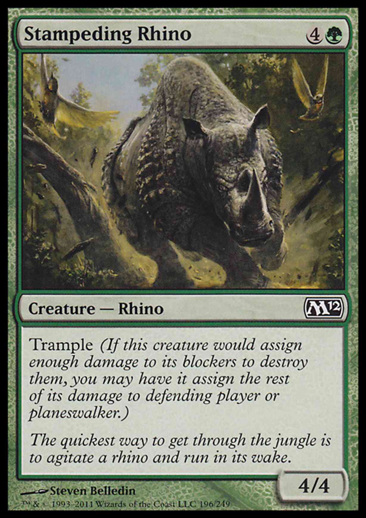 Stampeding Rhino magic card front