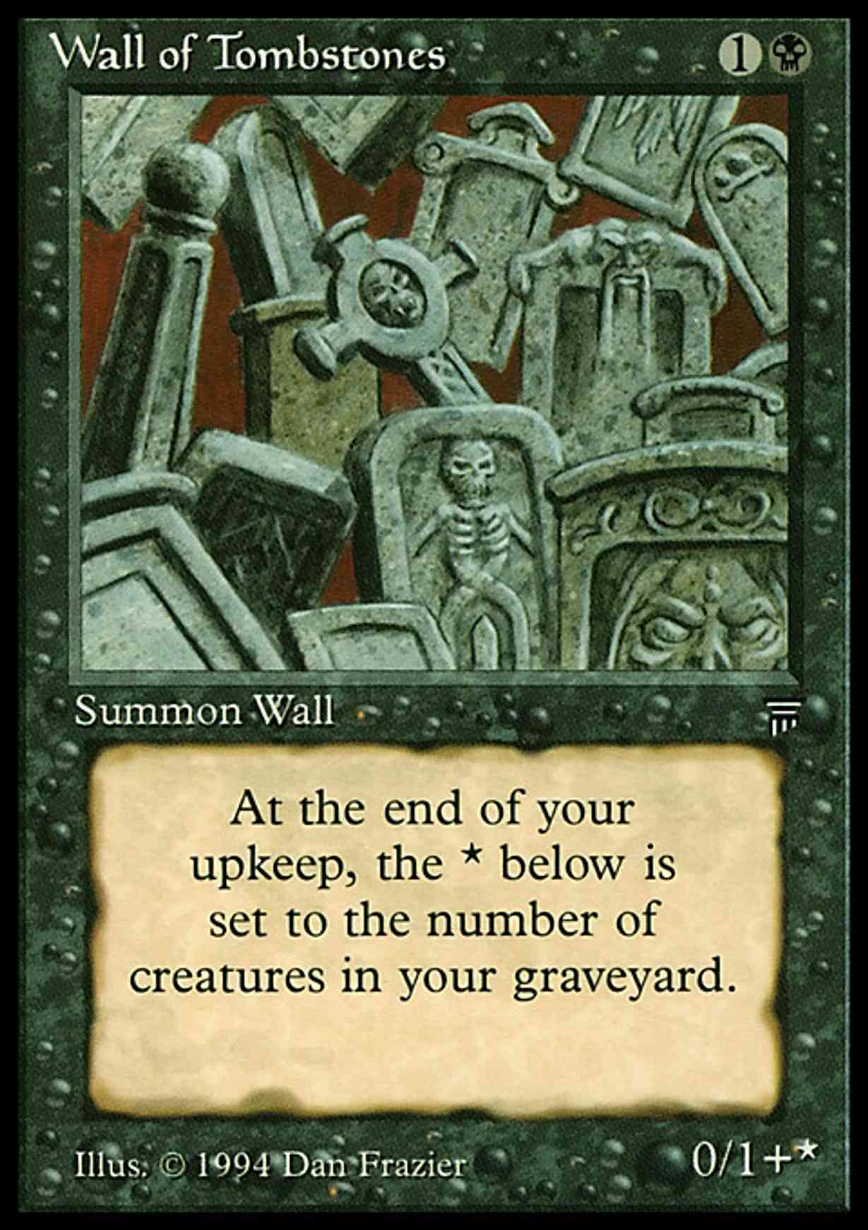 Wall of Tombstones magic card front