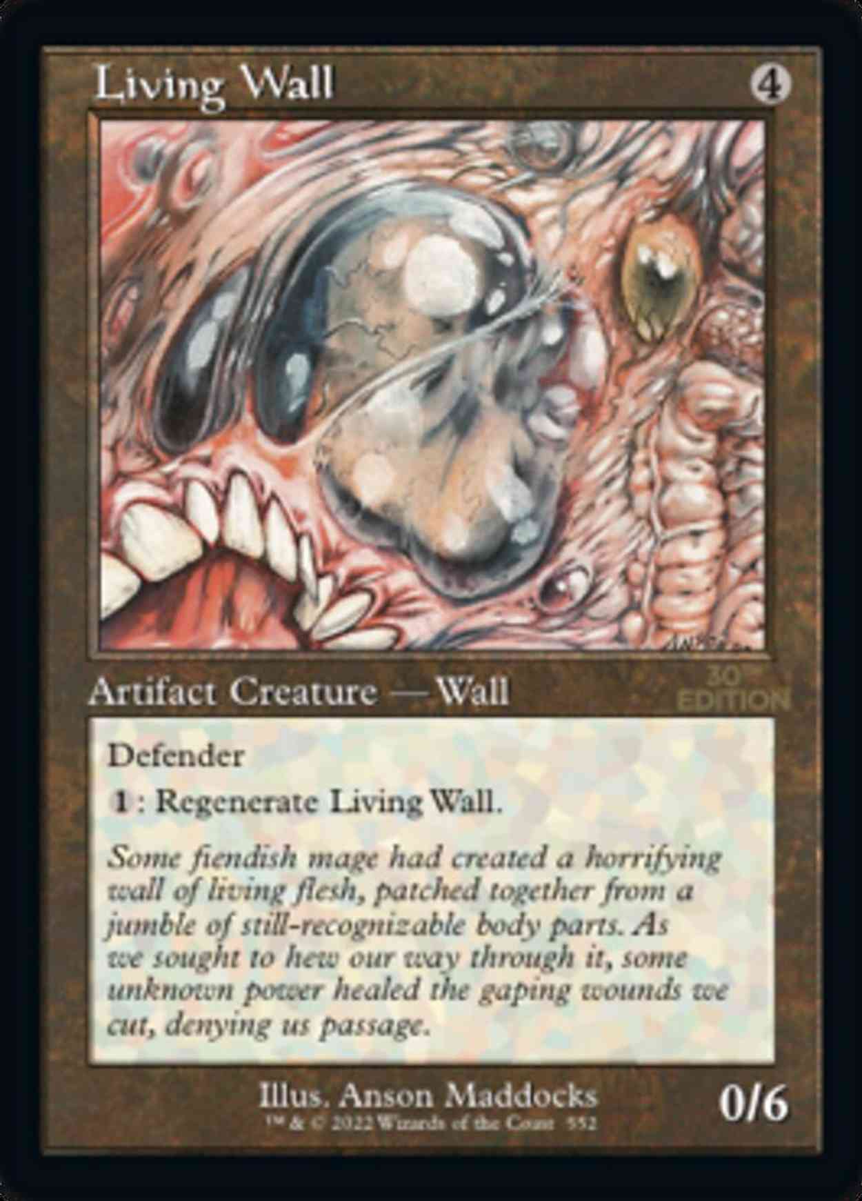 Living Wall (Retro Frame) magic card front