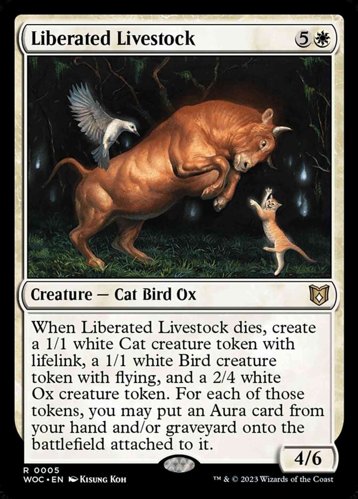 Liberated Livestock magic card front