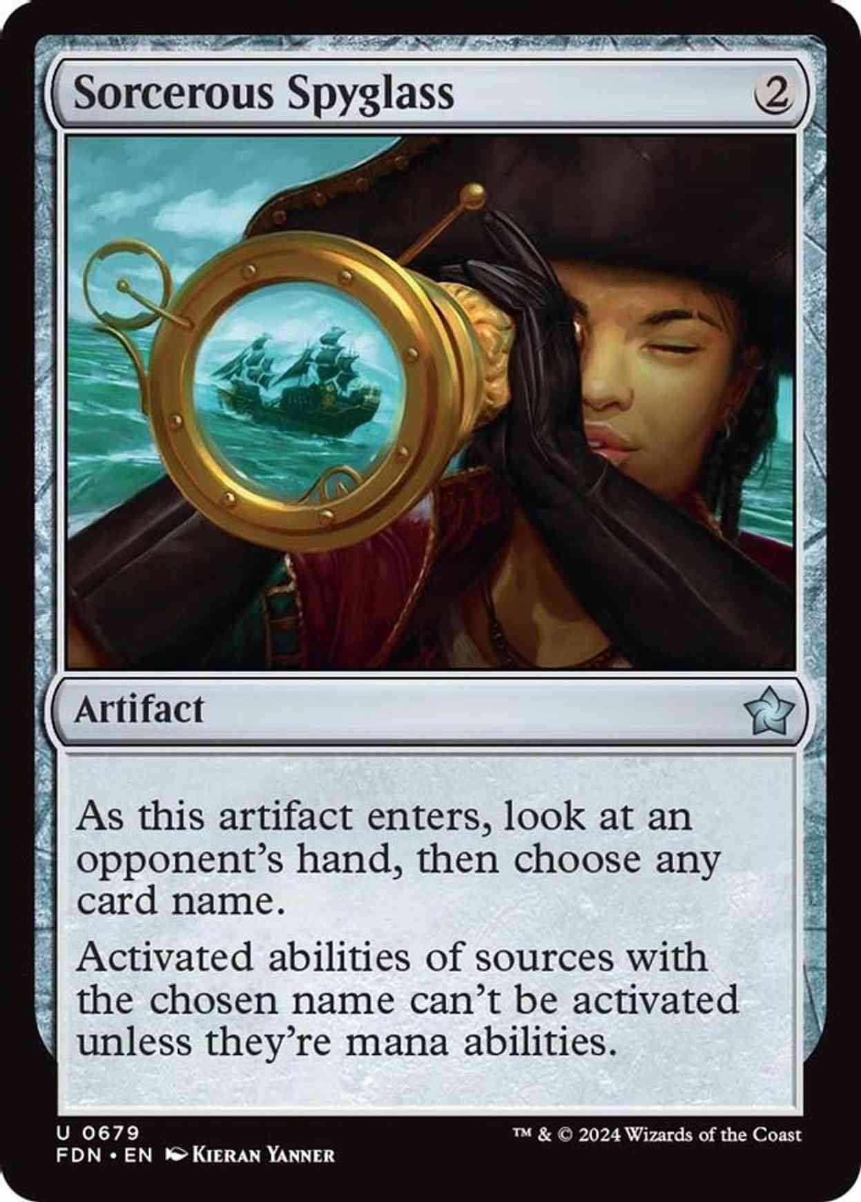 Sorcerous Spyglass magic card front