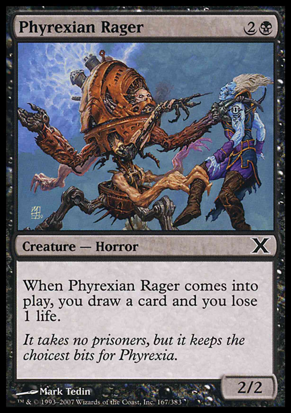 Phyrexian Rager magic card front
