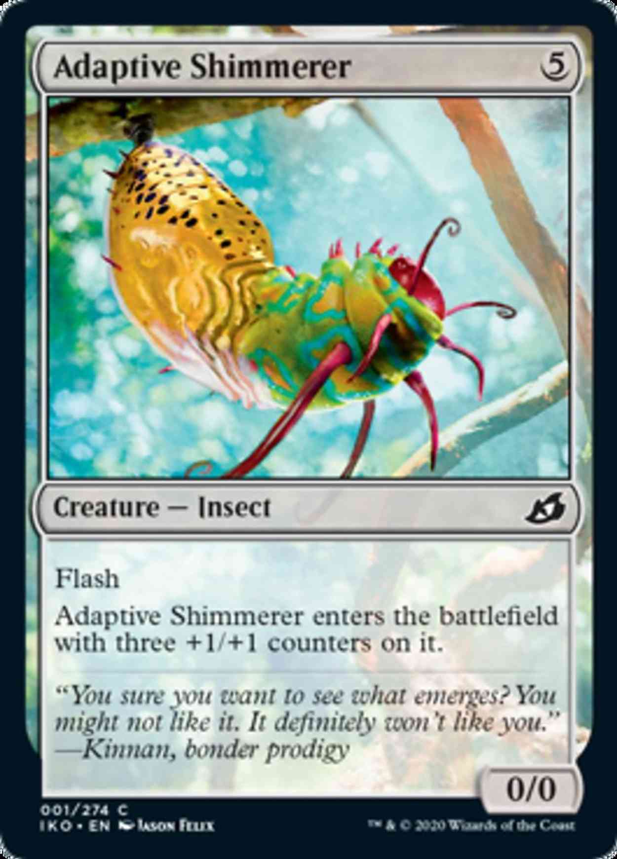 Adaptive Shimmerer magic card front