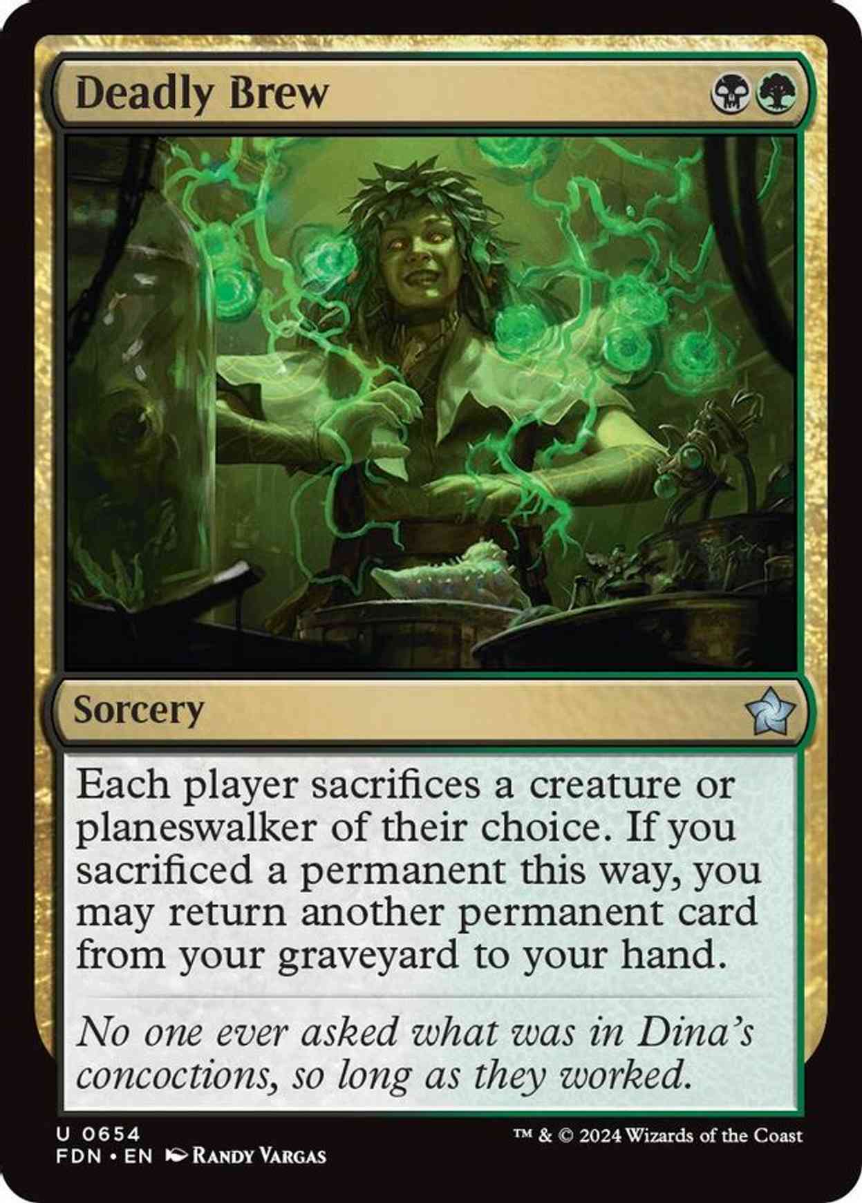 Deadly Brew magic card front