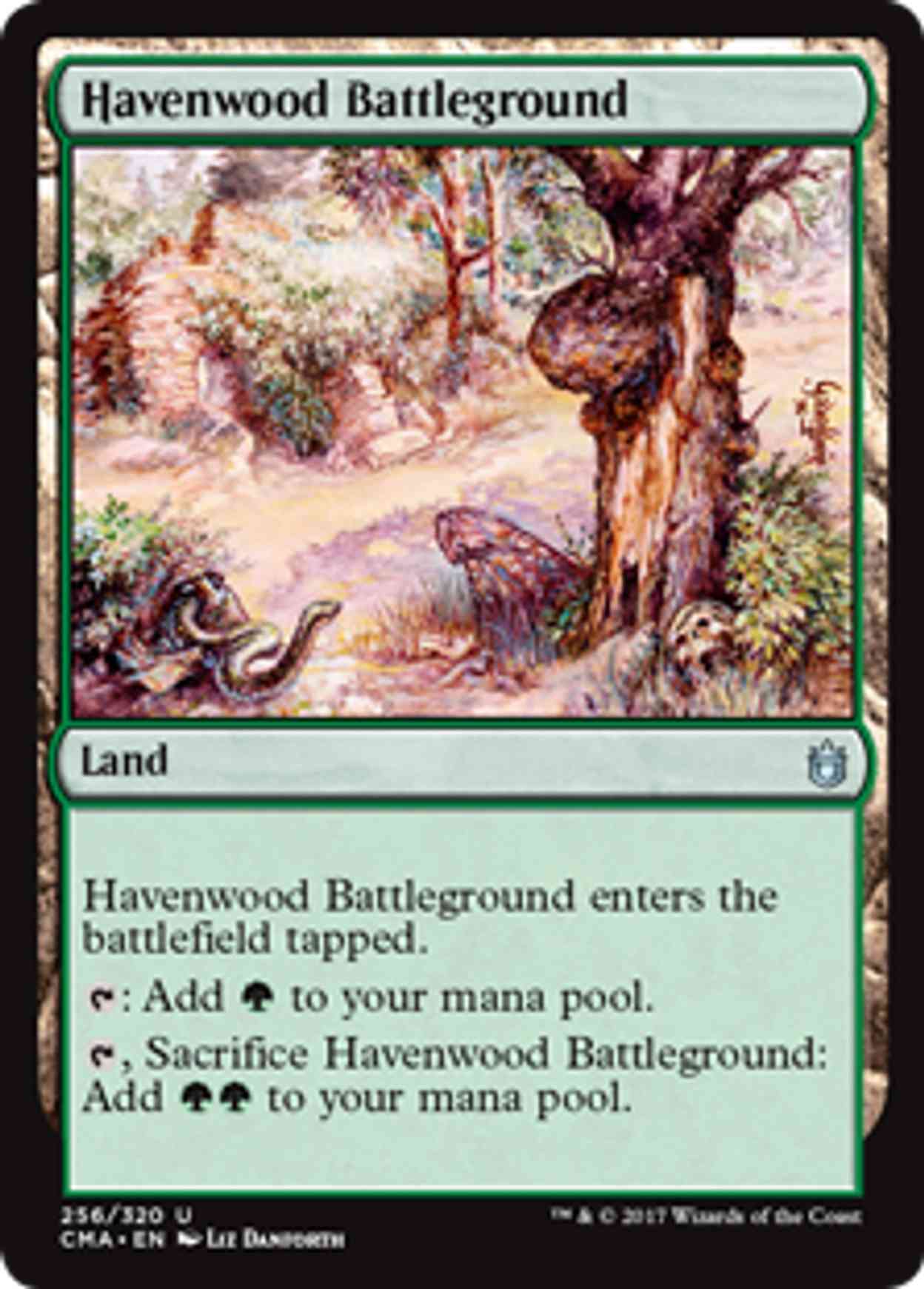 Havenwood Battleground magic card front