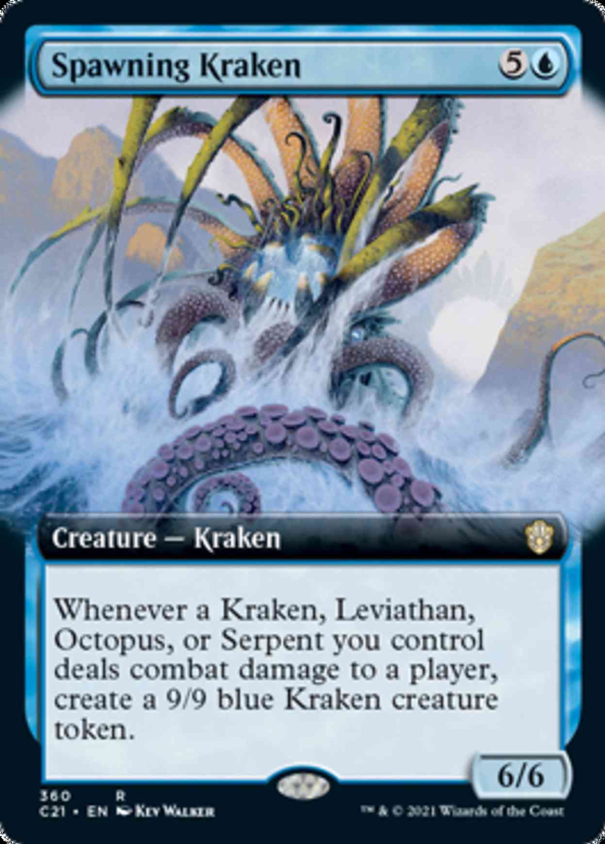 Spawning Kraken (Extended Art) magic card front
