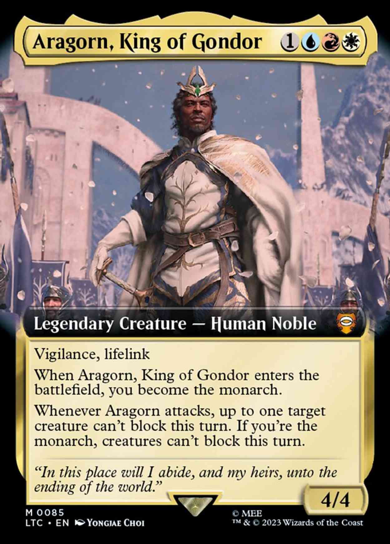 Aragorn, King of Gondor magic card front