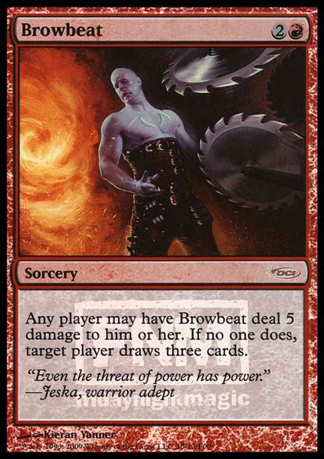 Browbeat magic card front