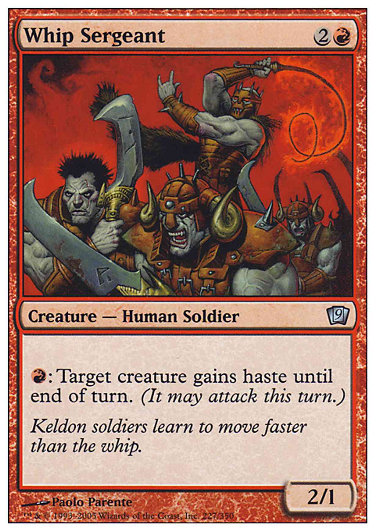 Whip Sergeant magic card front