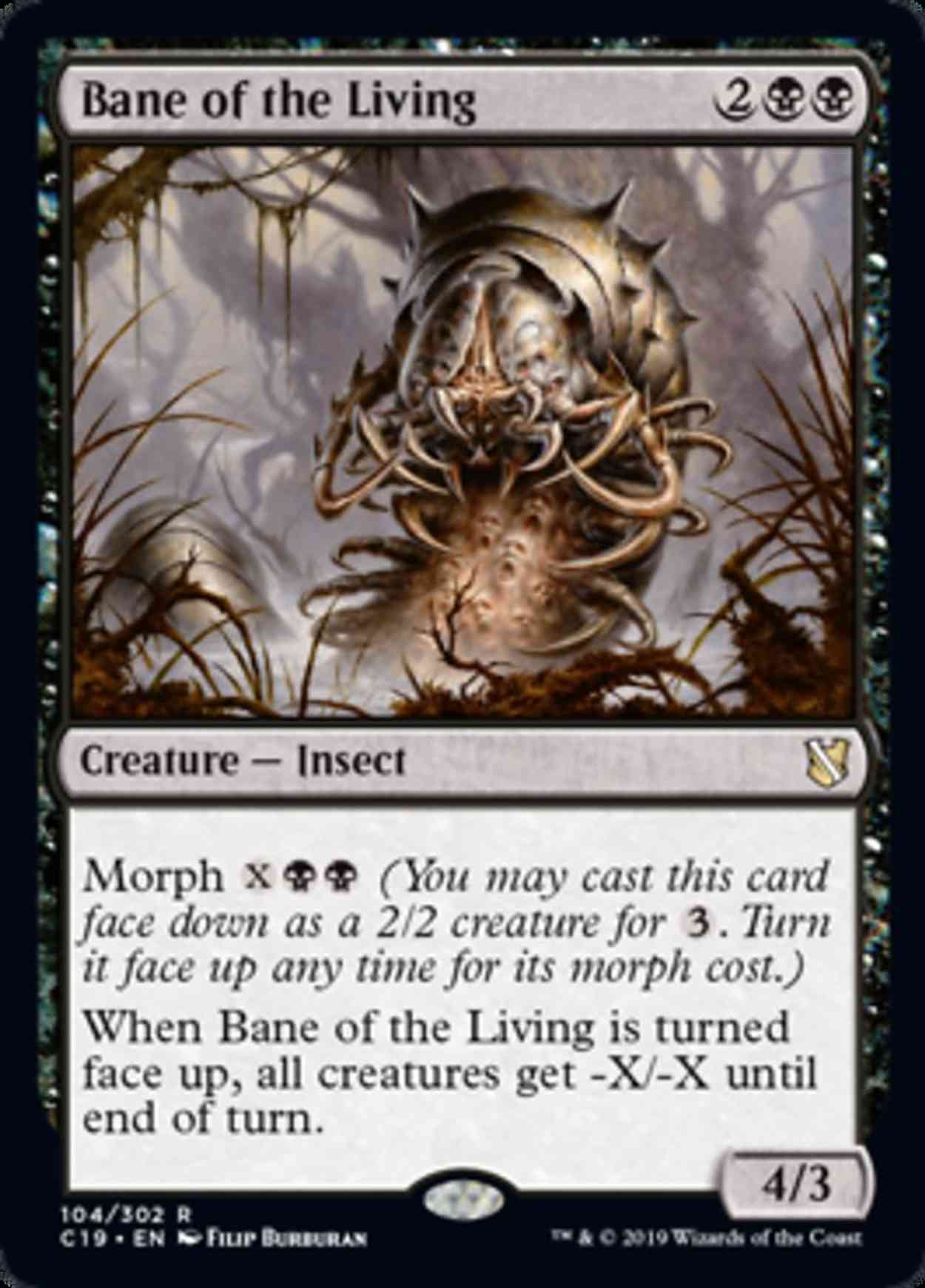 Bane of the Living magic card front