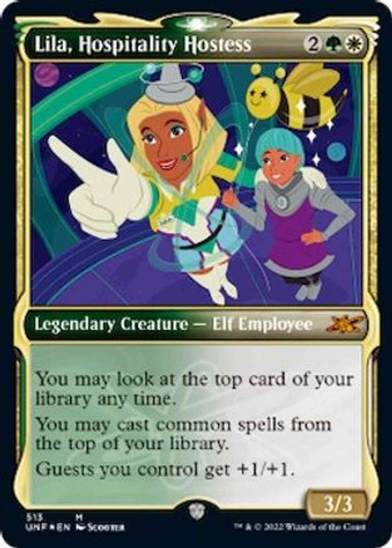 Lila, Hospitality Hostess (Showcase) (Galaxy Foil) magic card front