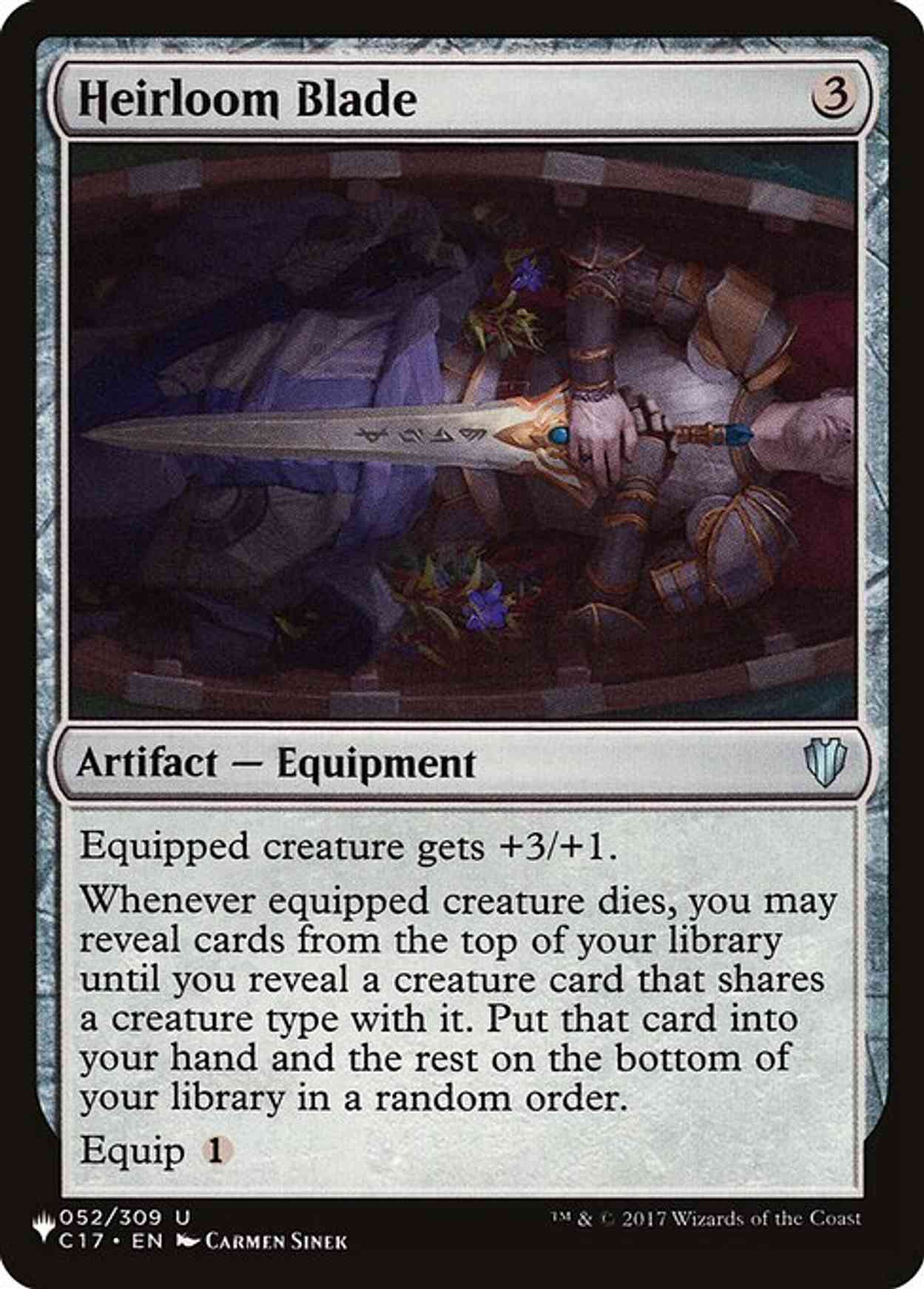 Heirloom Blade magic card front