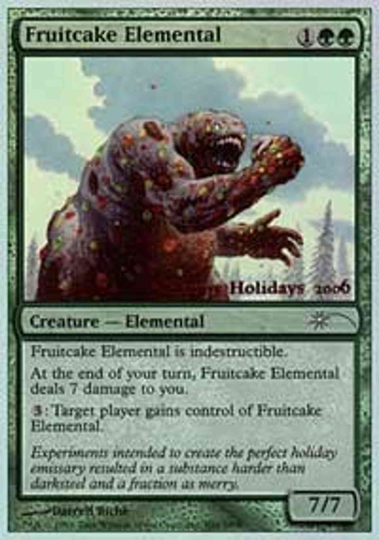 Fruitcake Elemental magic card front