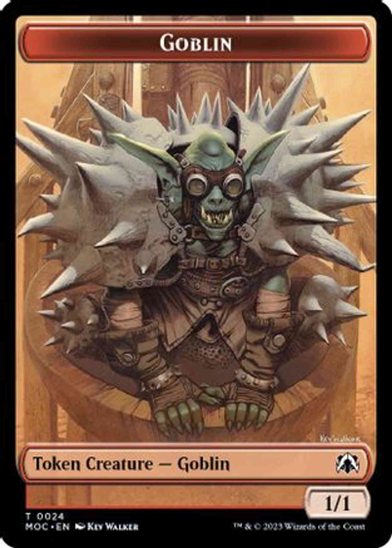 Goblin // Sliver Double-sided Token magic card front