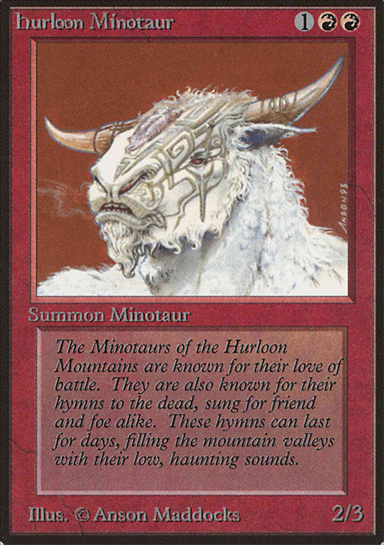 Hurloon Minotaur magic card front