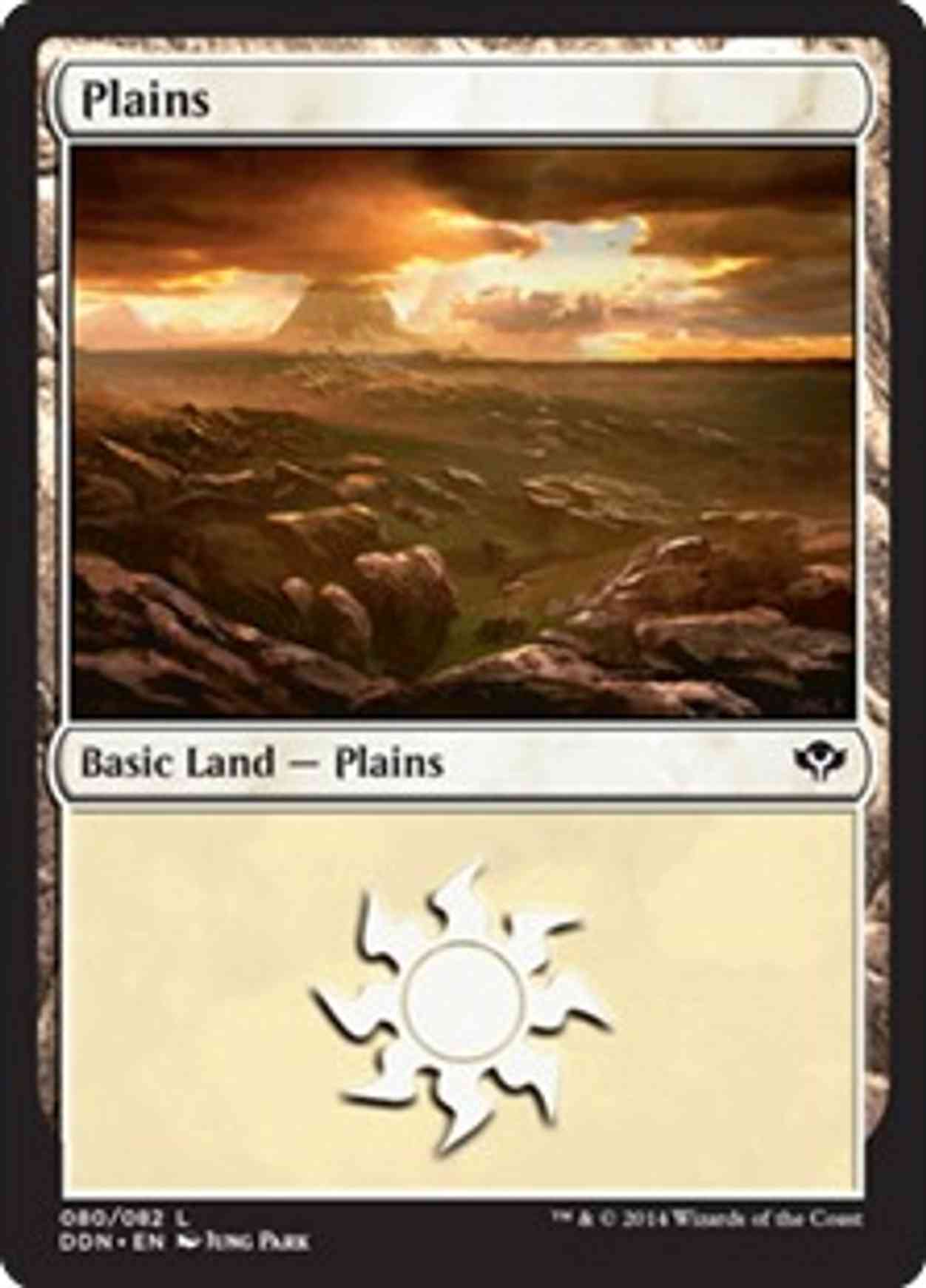 Plains (80) magic card front