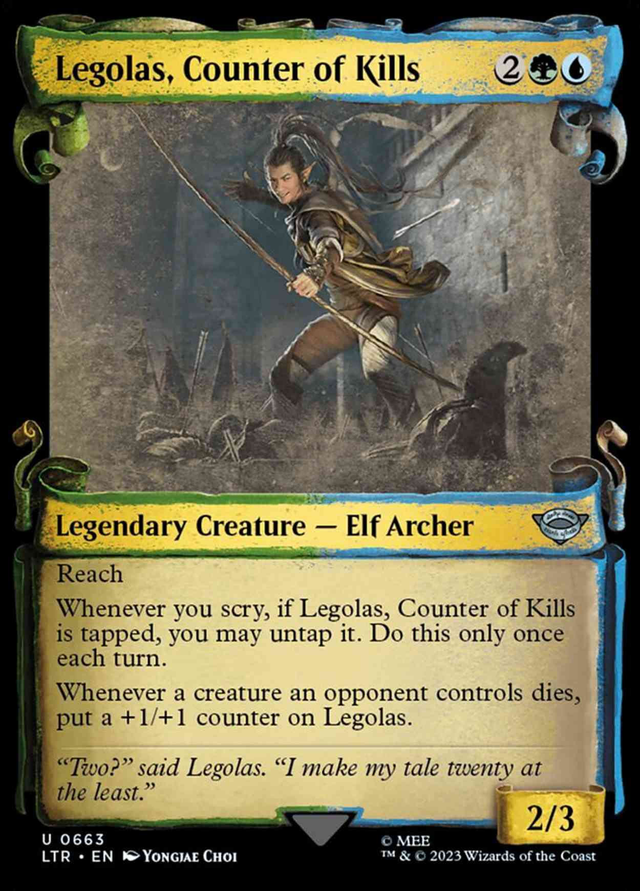 Legolas, Counter of Kills (Showcase Scrolls) Price from mtg The Lord of ...