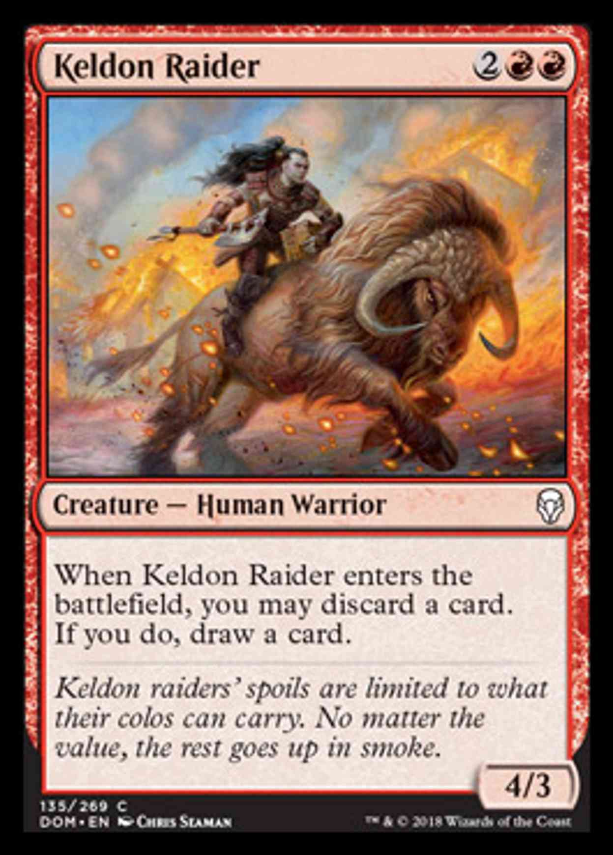 Keldon Raider magic card front