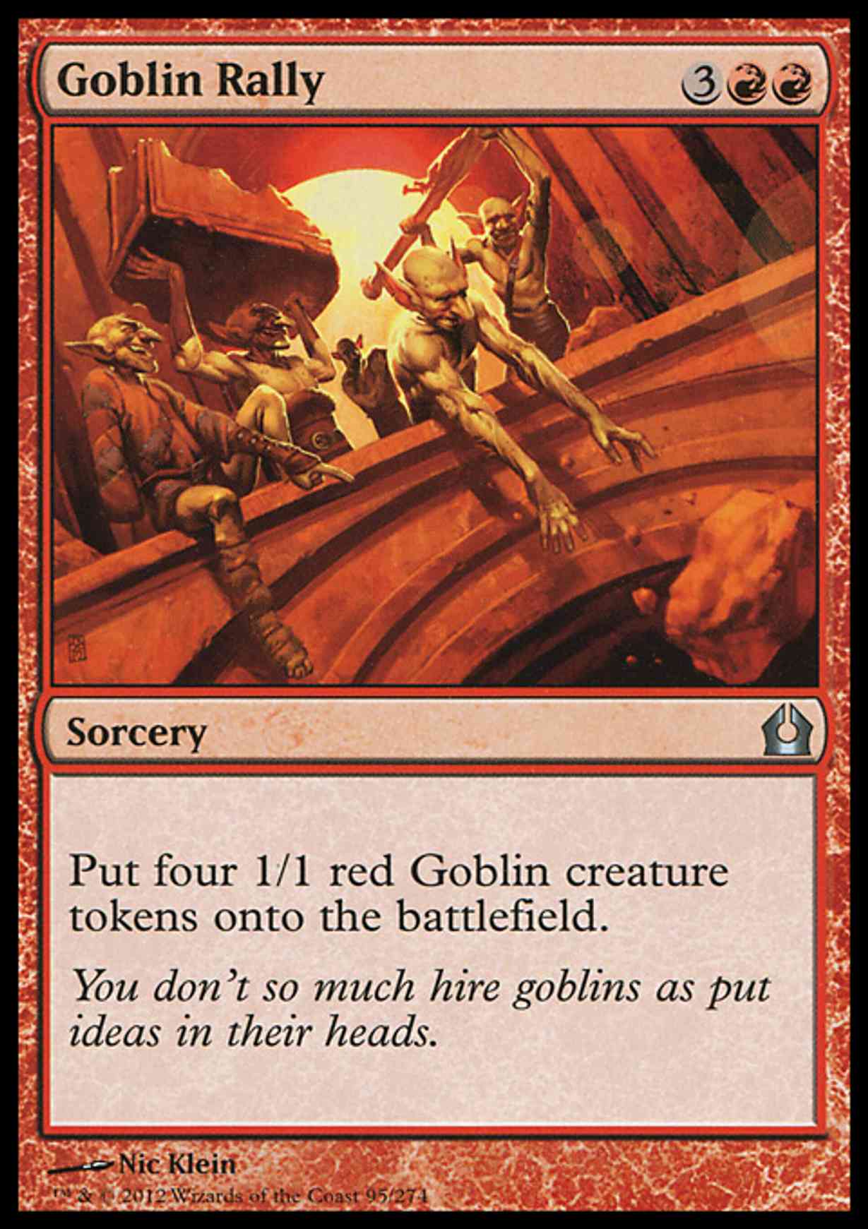 Goblin Rally magic card front