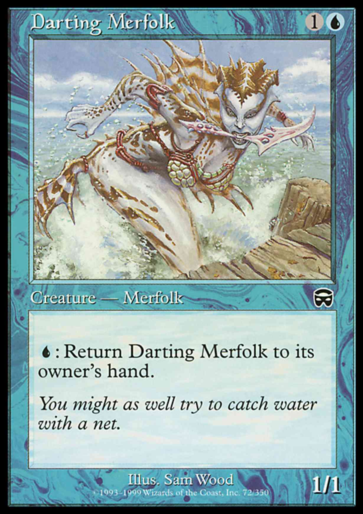 Darting Merfolk magic card front