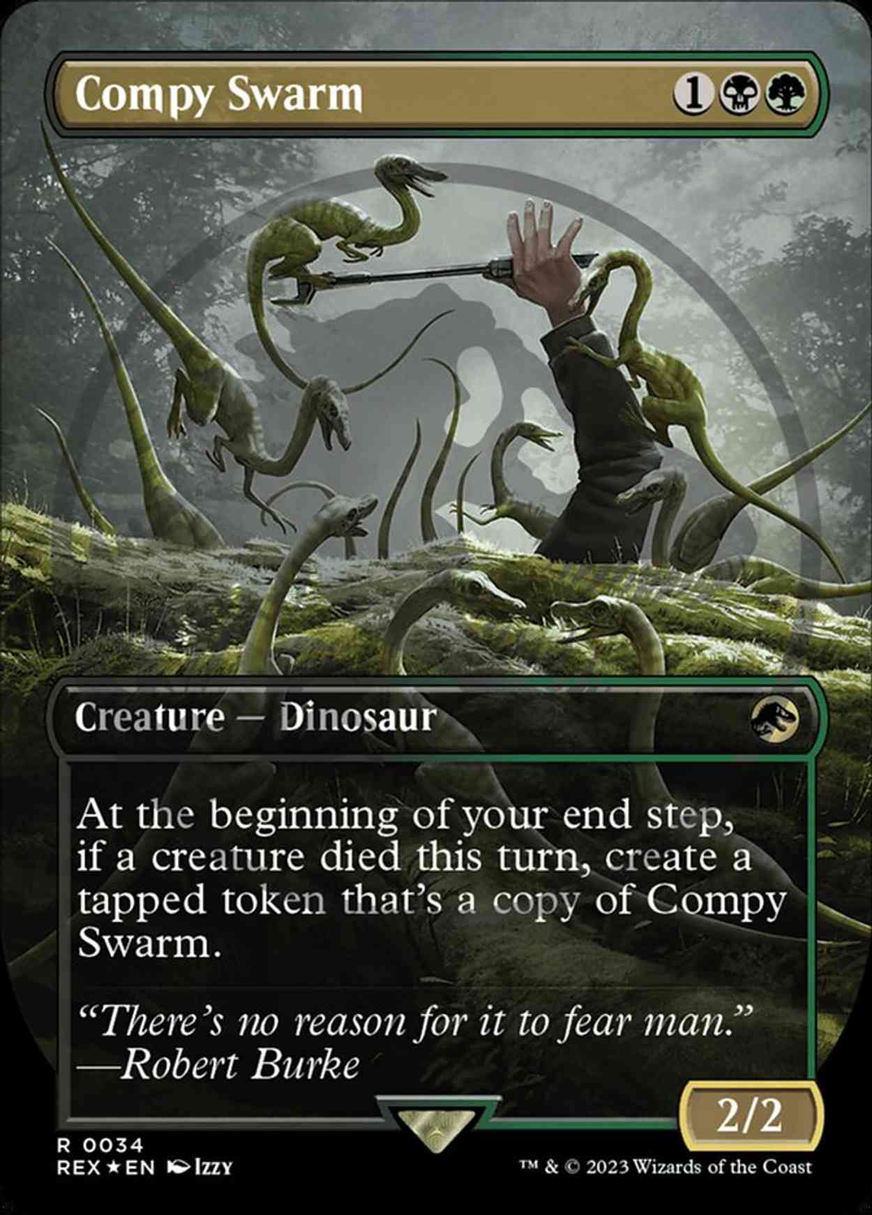 Compy Swarm (Borderless) (Emblem) magic card front