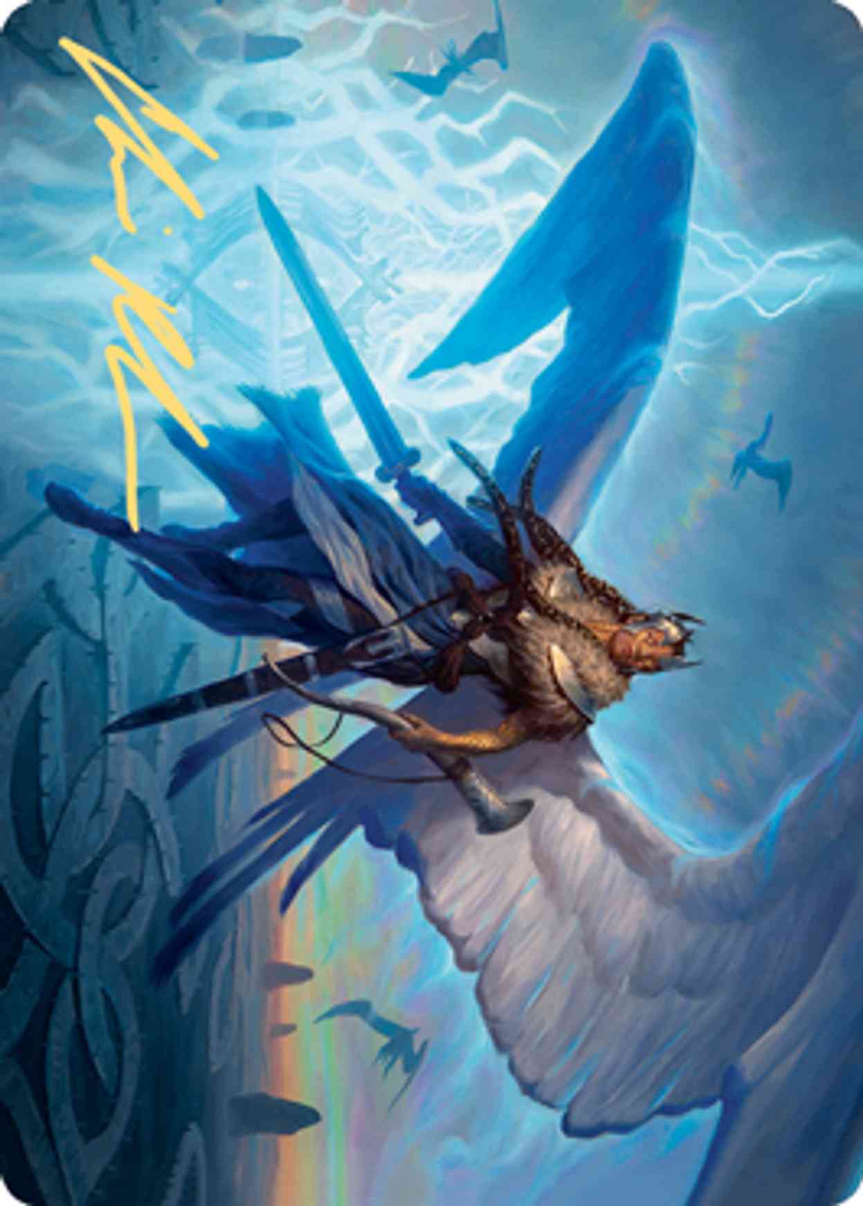 Righteous Valkyrie Art Card (Gold-Stamped Signature) magic card front