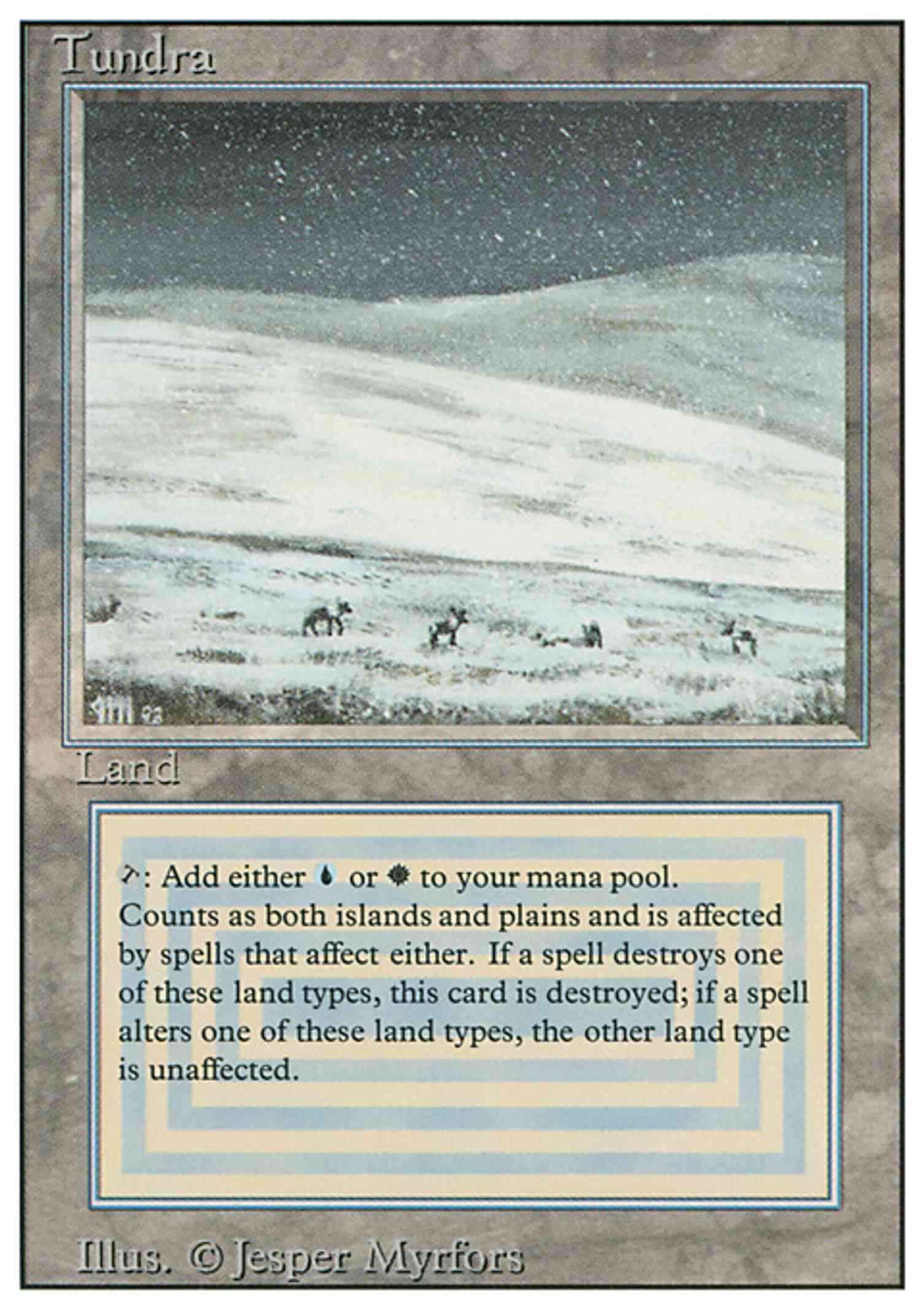 Tundra Price Revised Edition MTG