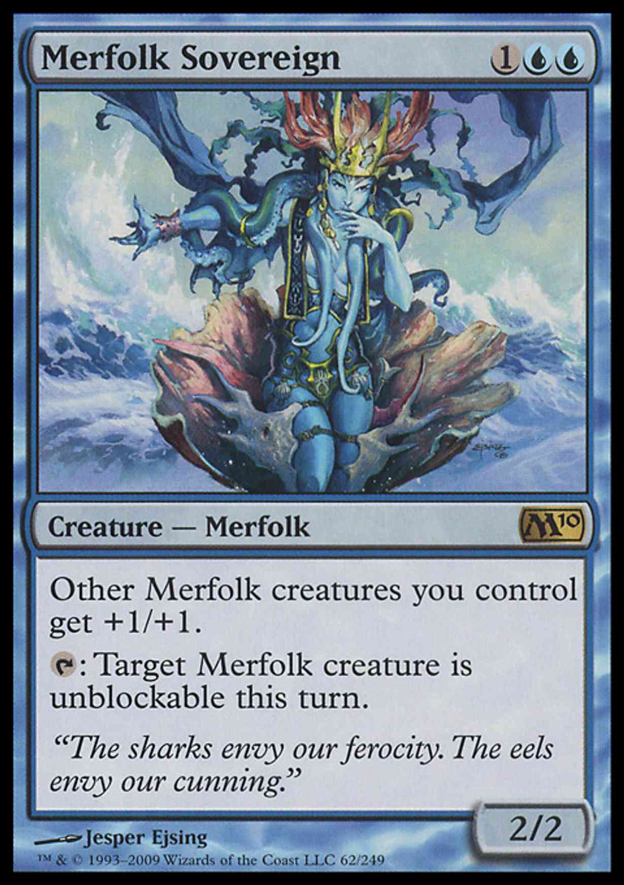 Merfolk Sovereign magic card front