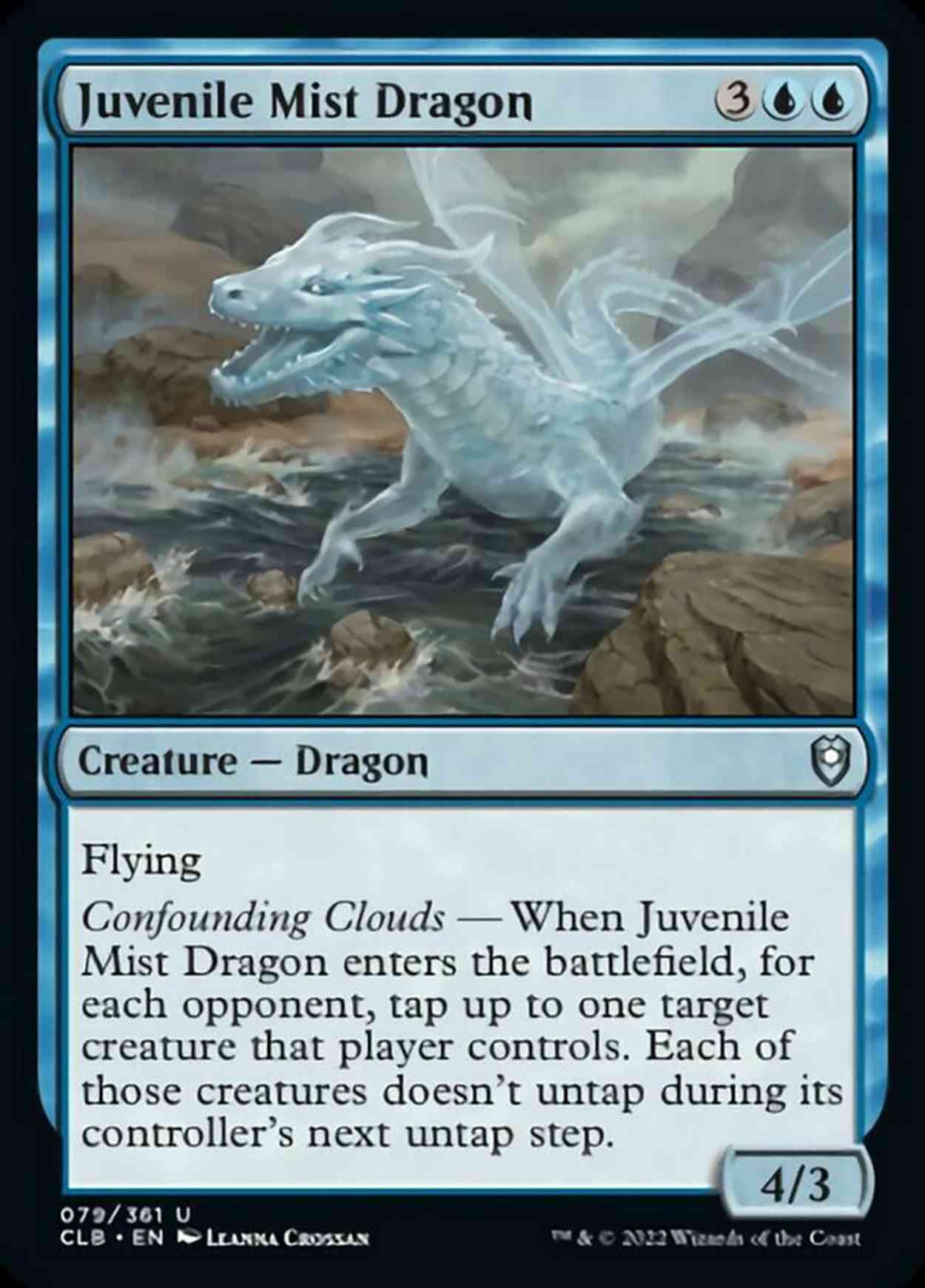 Juvenile Mist Dragon magic card front