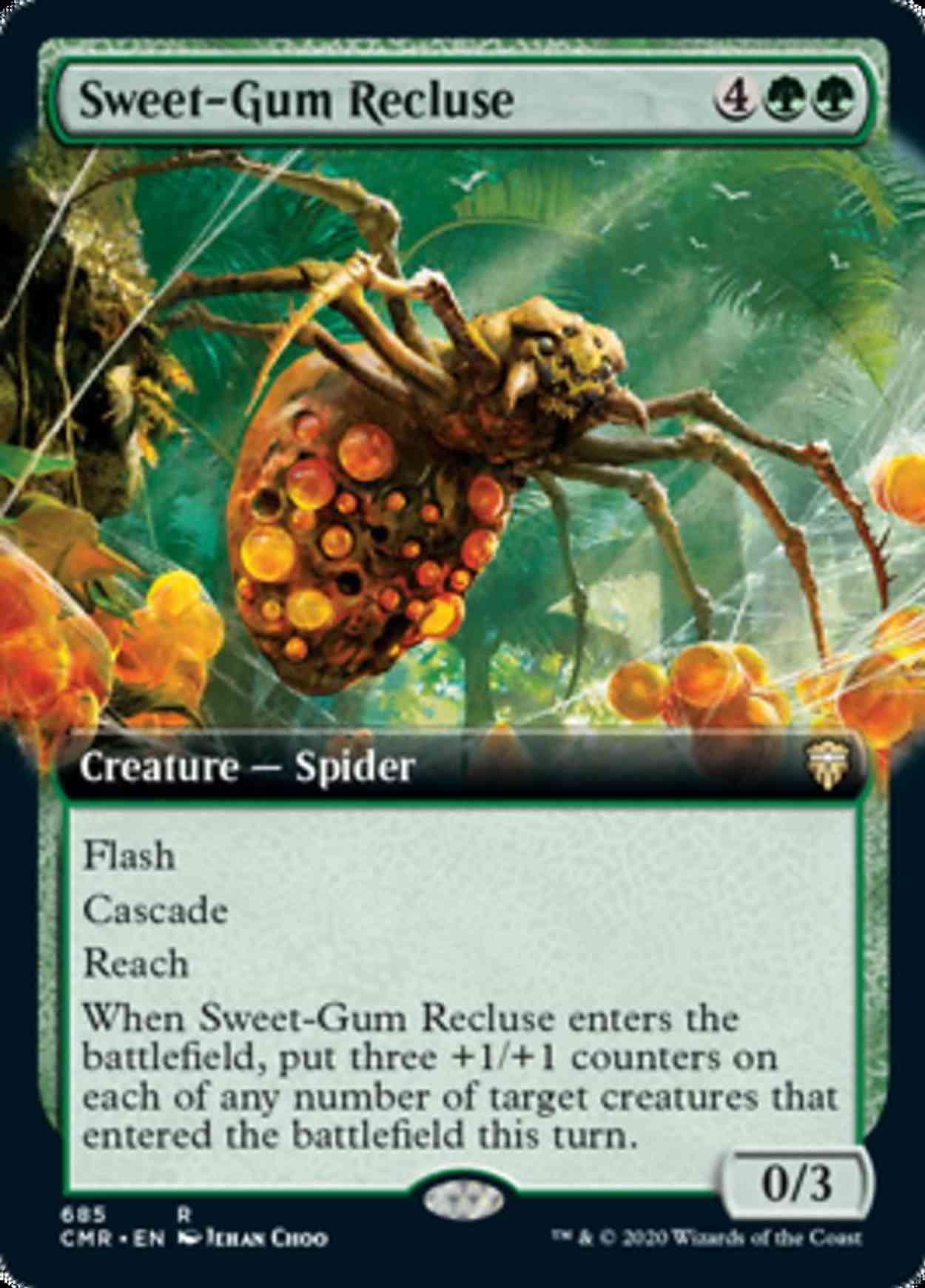 Sweet-Gum Recluse (Extended Art) magic card front