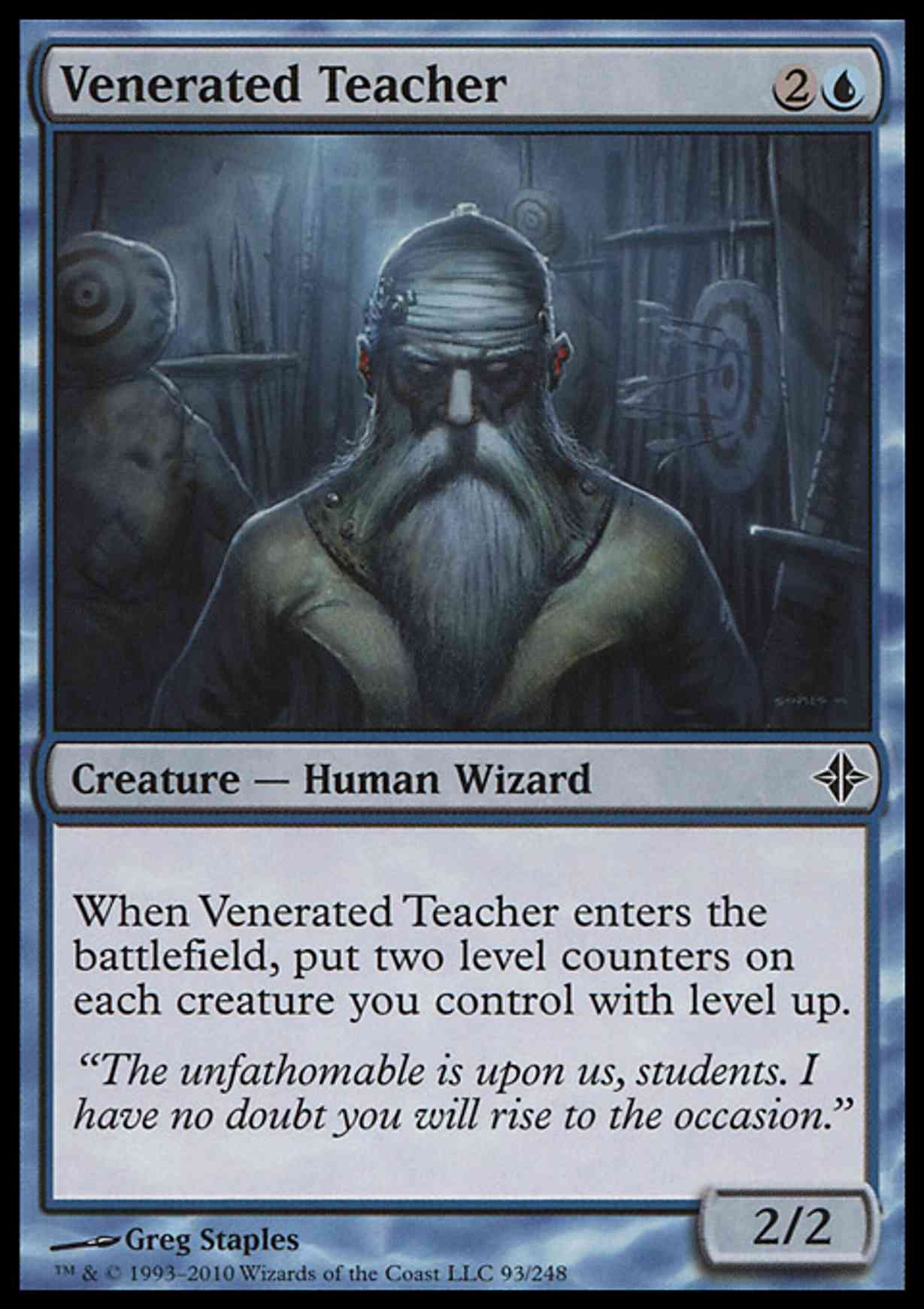 Venerated Teacher magic card front