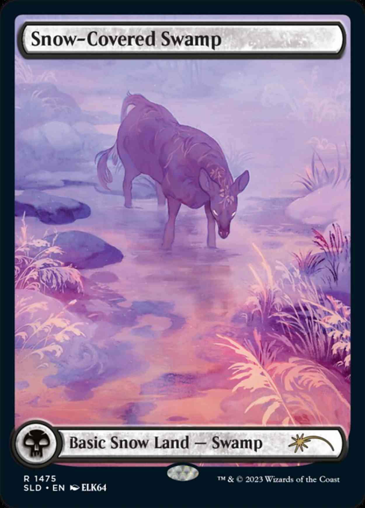 Snow-Covered Swamp (1475) (Rainbow Foil) magic card front