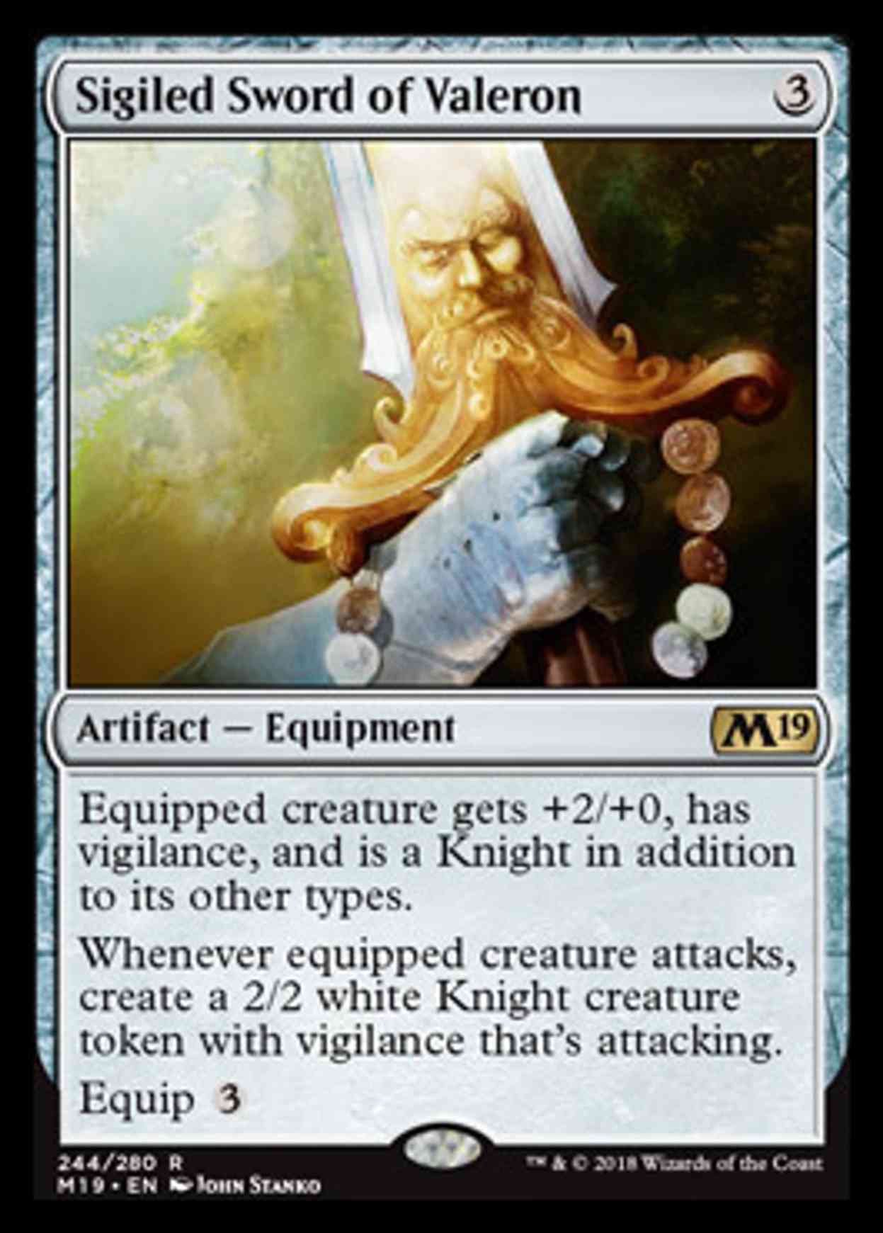 Sigiled Sword of Valeron magic card front