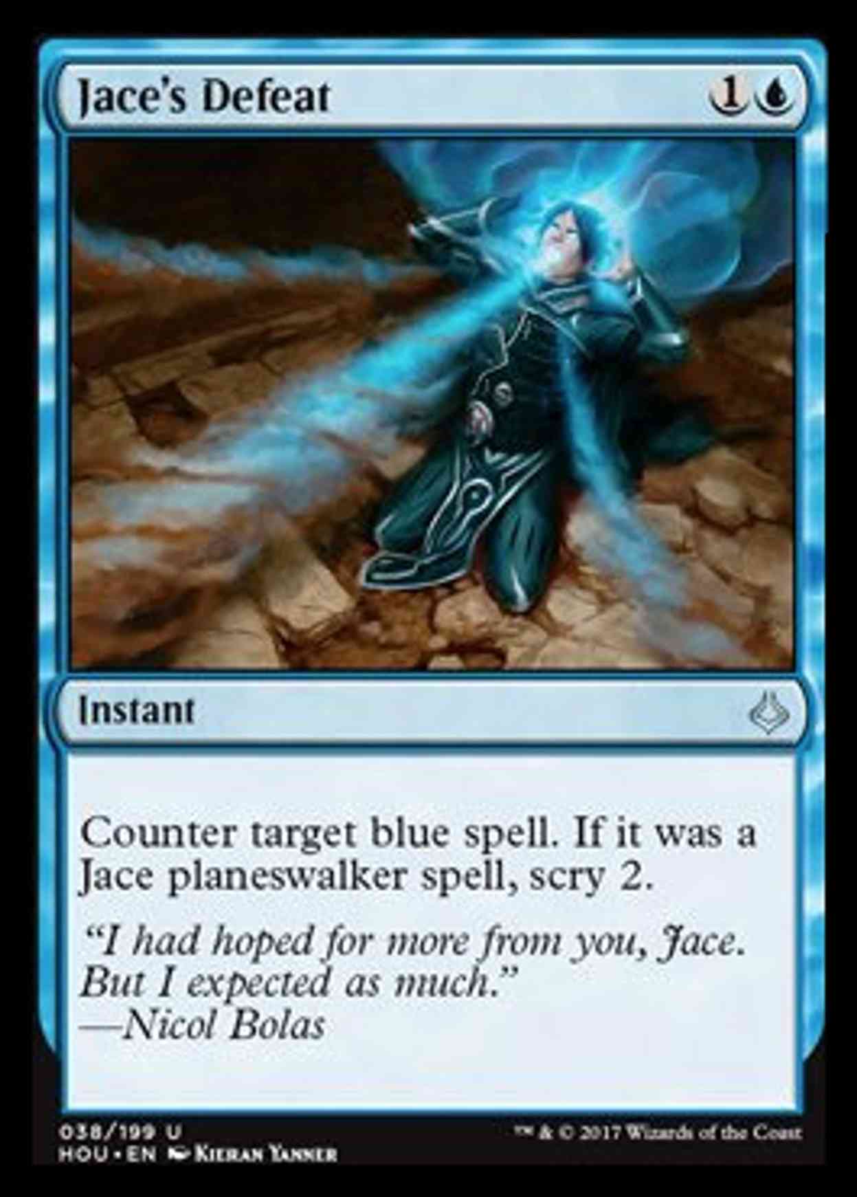Jace's Defeat magic card front