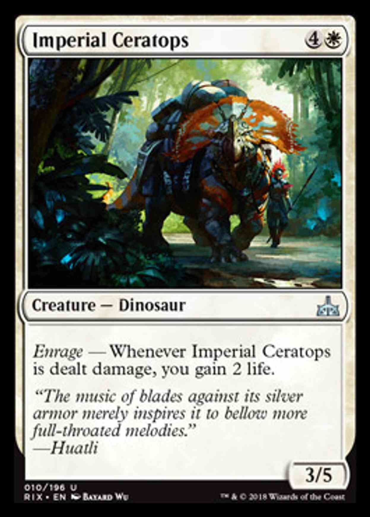 Imperial Ceratops magic card front