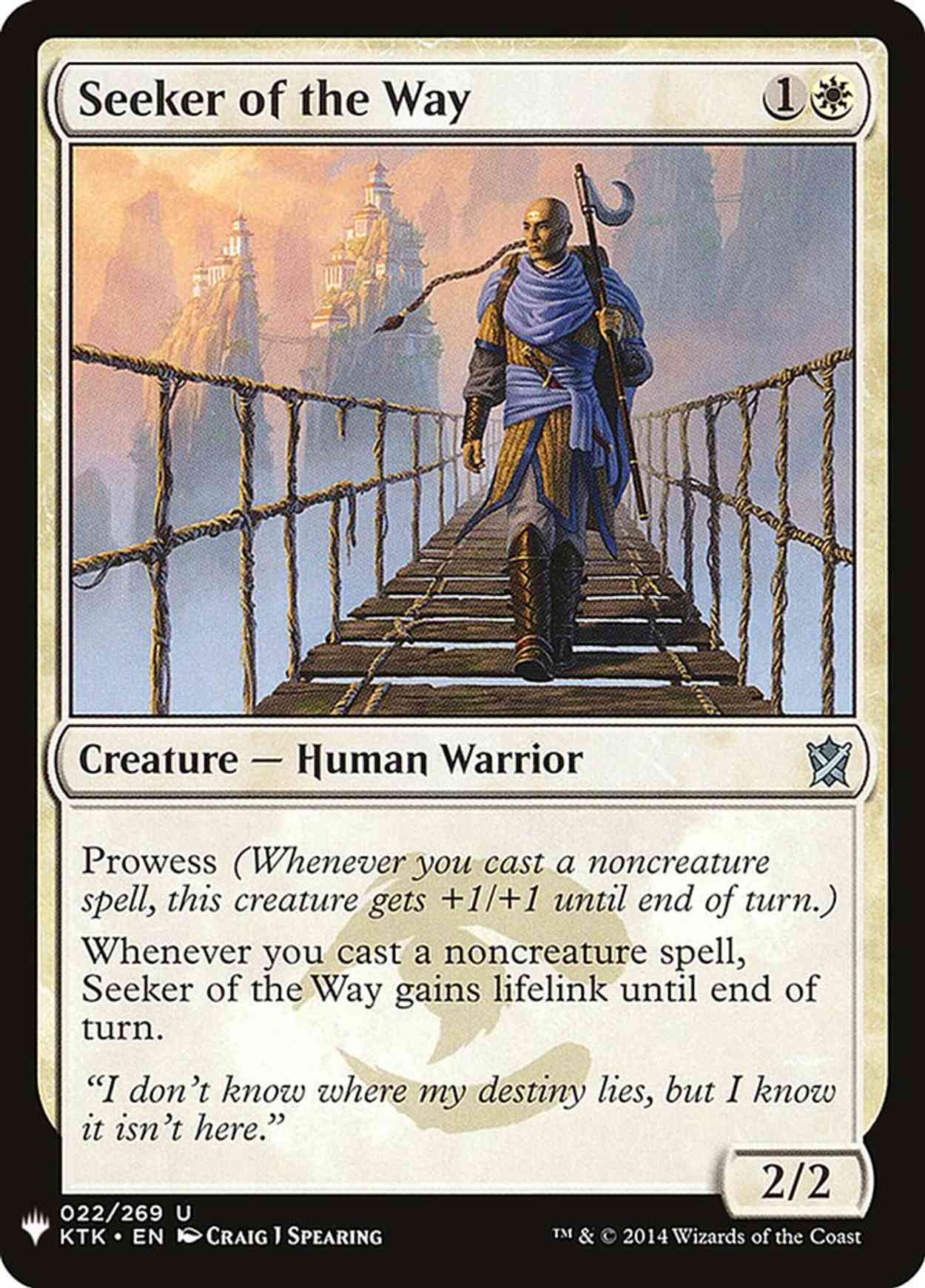 Seeker of the Way magic card front