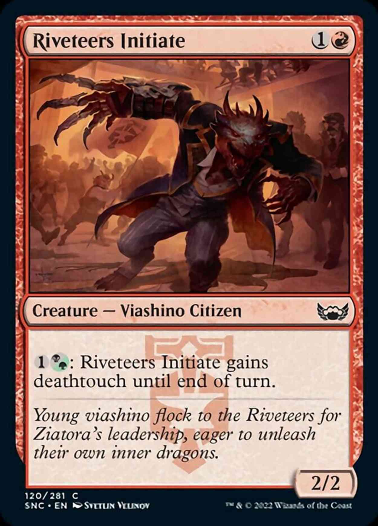 Riveteers Initiate magic card front