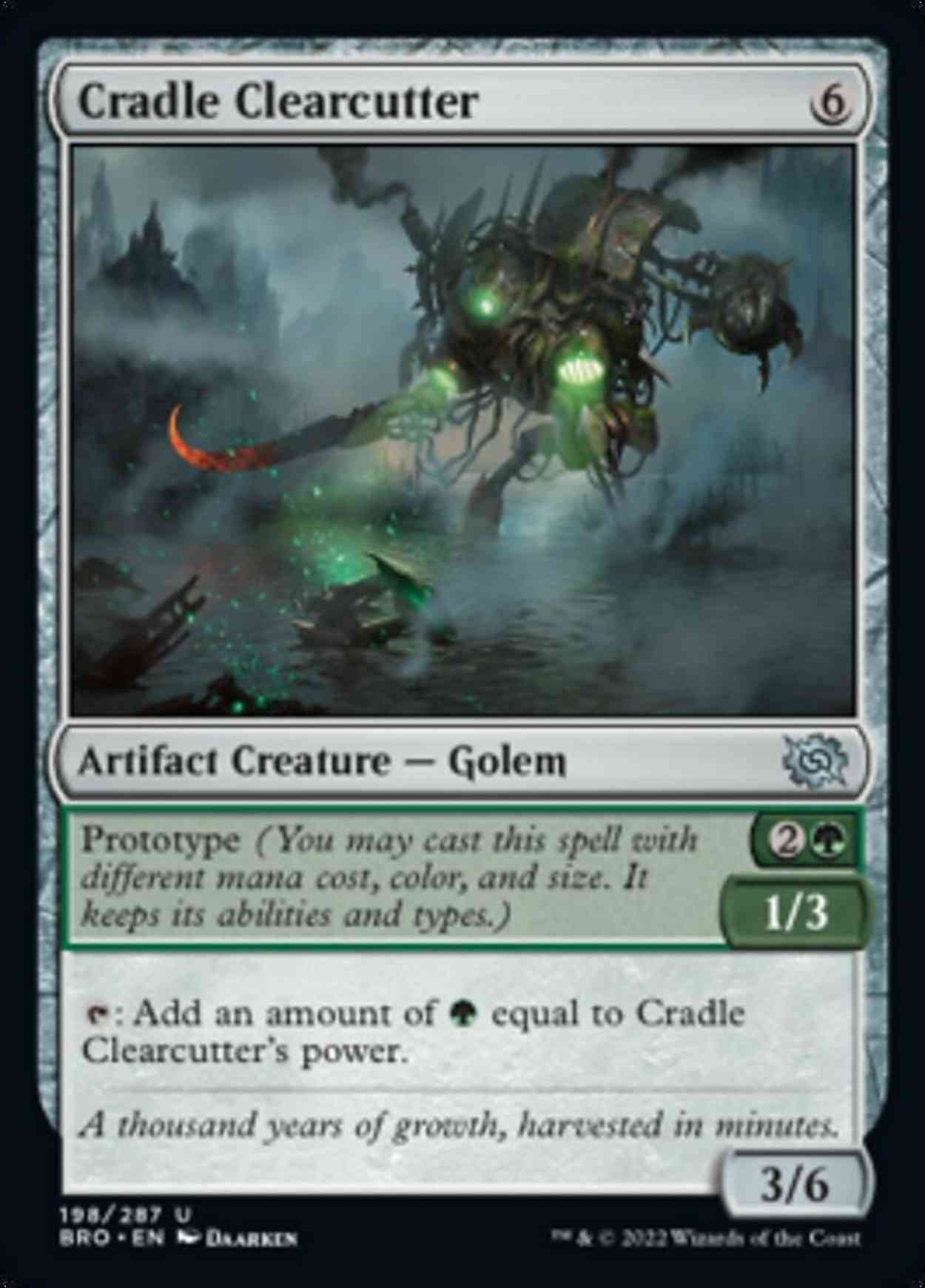Cradle Clearcutter magic card front