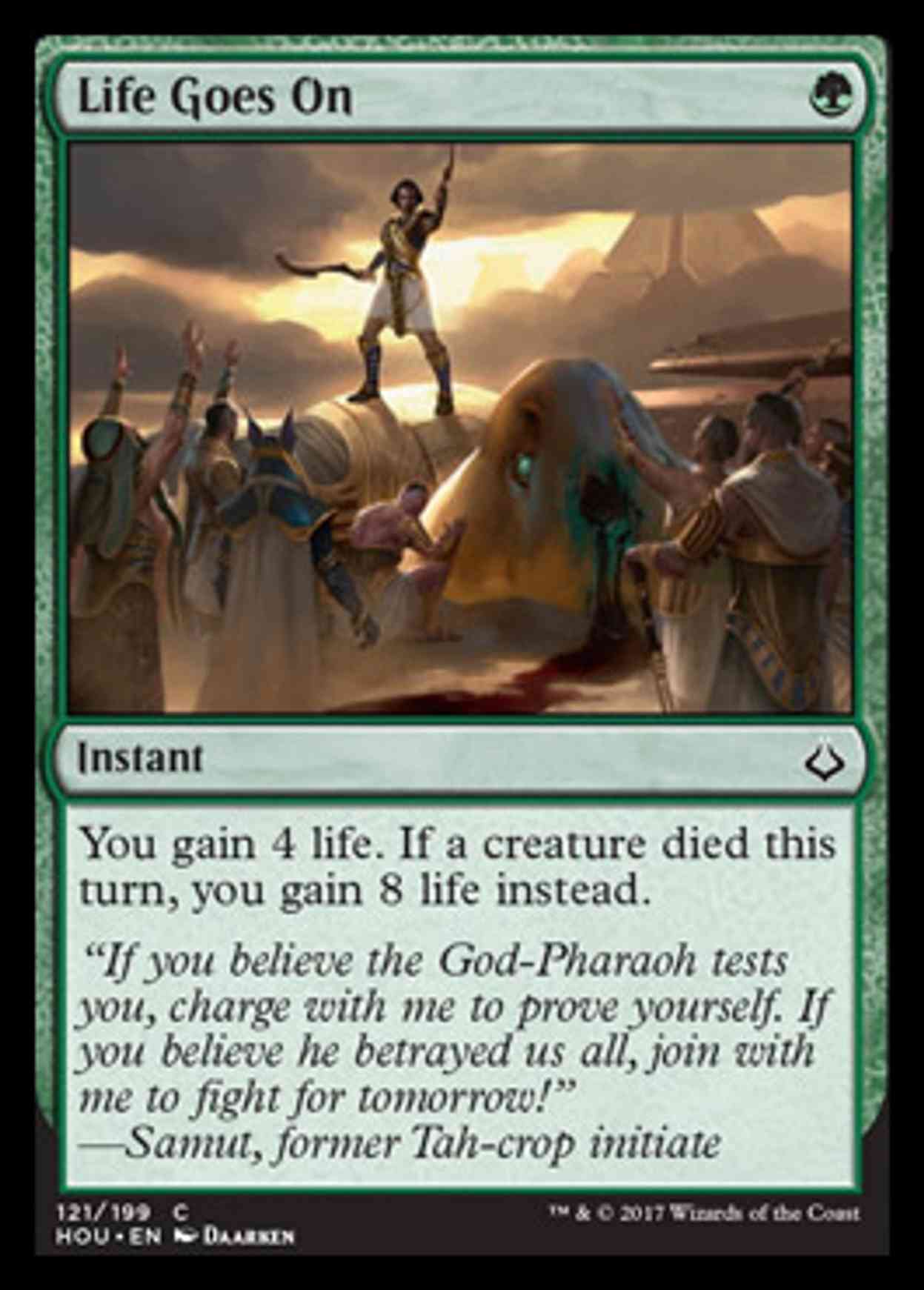 Life Goes On magic card front