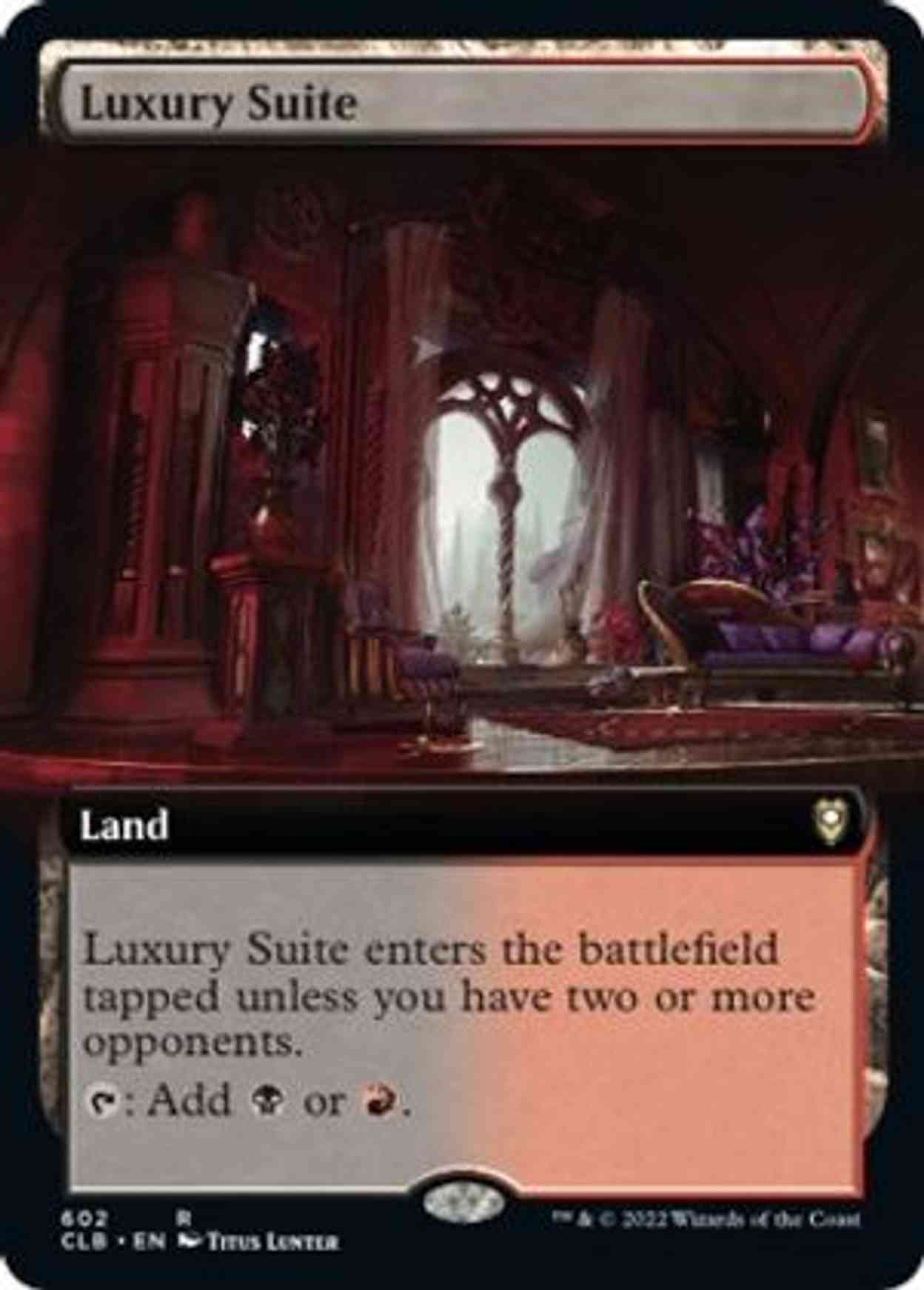 Luxury Suite (Extended Art) magic card front