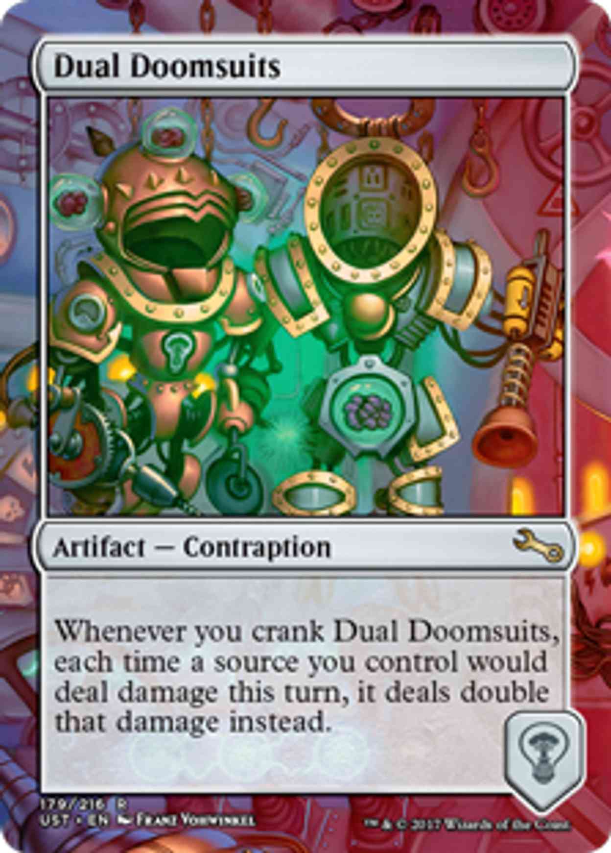 Dual Doomsuits magic card front