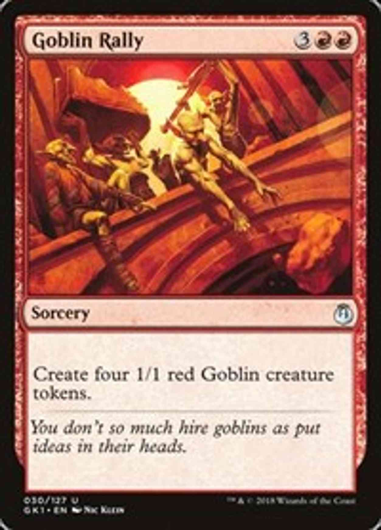 Goblin Rally magic card front