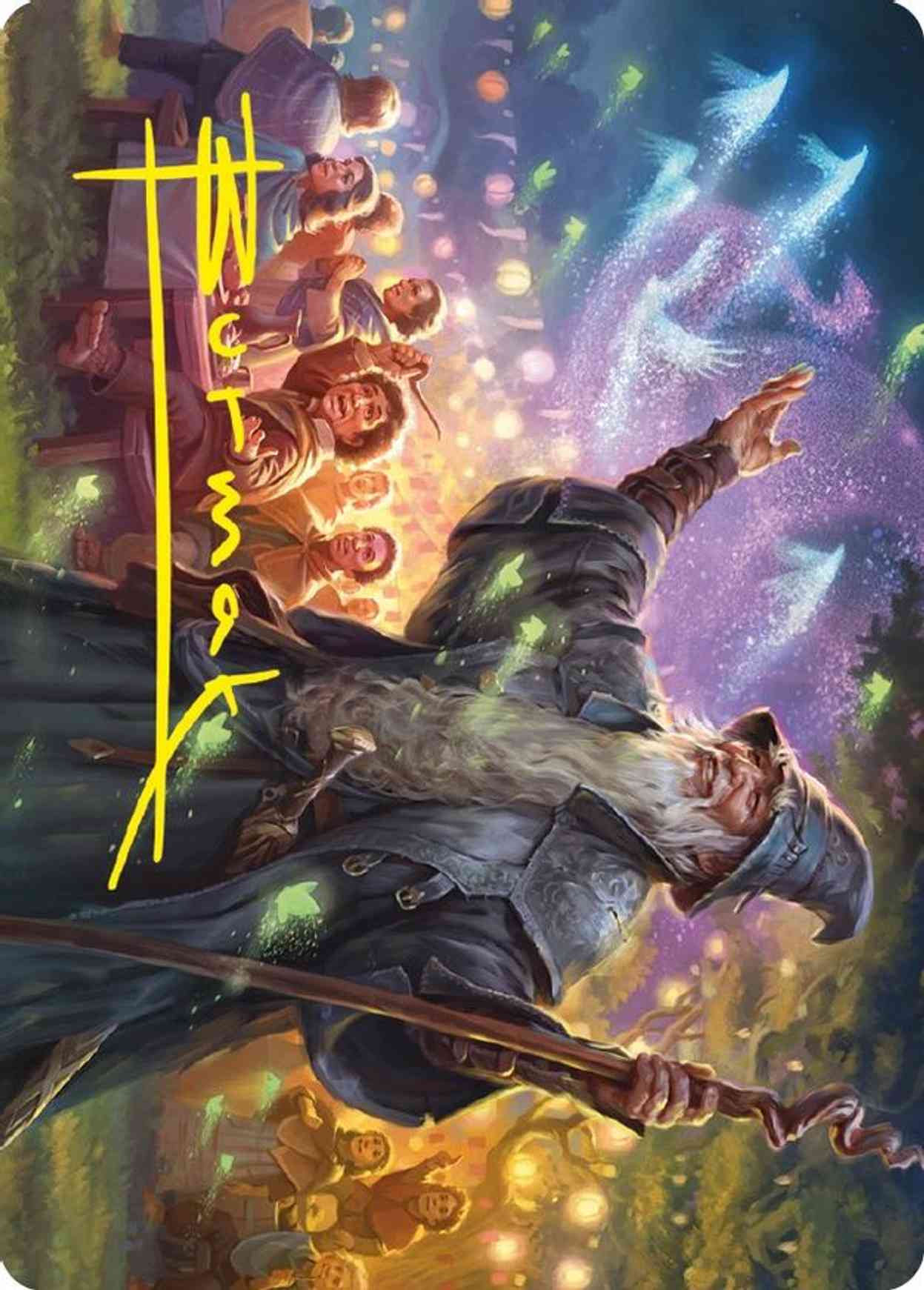 Gandalf, Friend of the Shire Art Card (Gold-Stamped Signature) magic card front