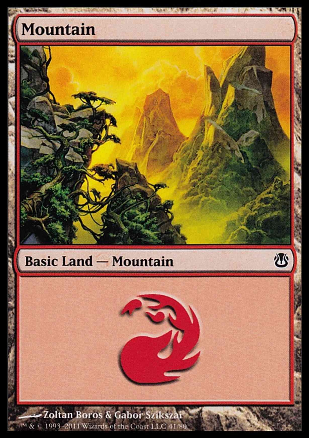 Mountain (41) magic card front