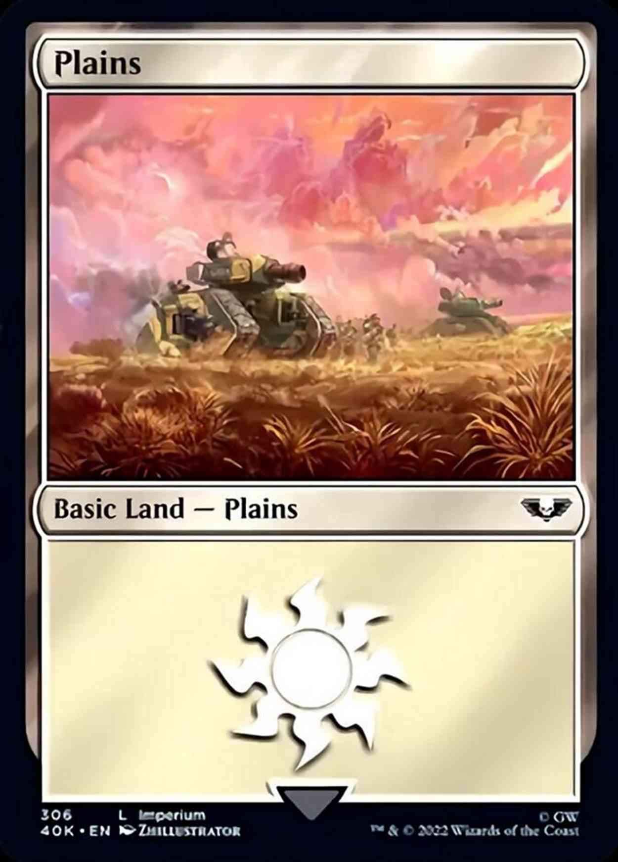 Plains (306) magic card front