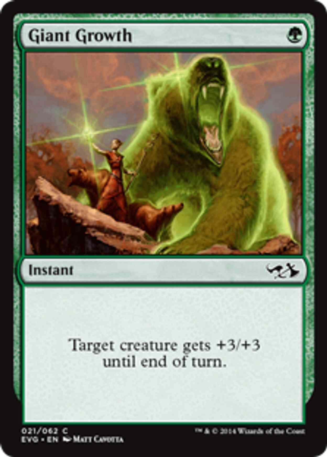 Giant Growth (Goblins vs Elves) magic card front